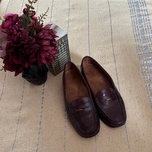 Bass Burgundy Leather Weejun Loafers